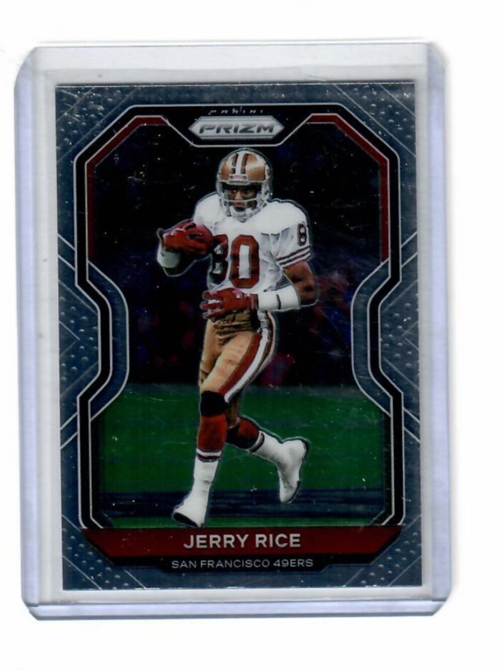 Jerry Rice NFL San Francisco 49ers HOF 2020 Panini Prizm Silver Parallel #291